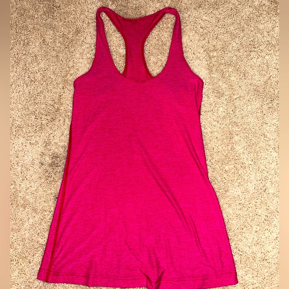 Hot pink lululemon tank top